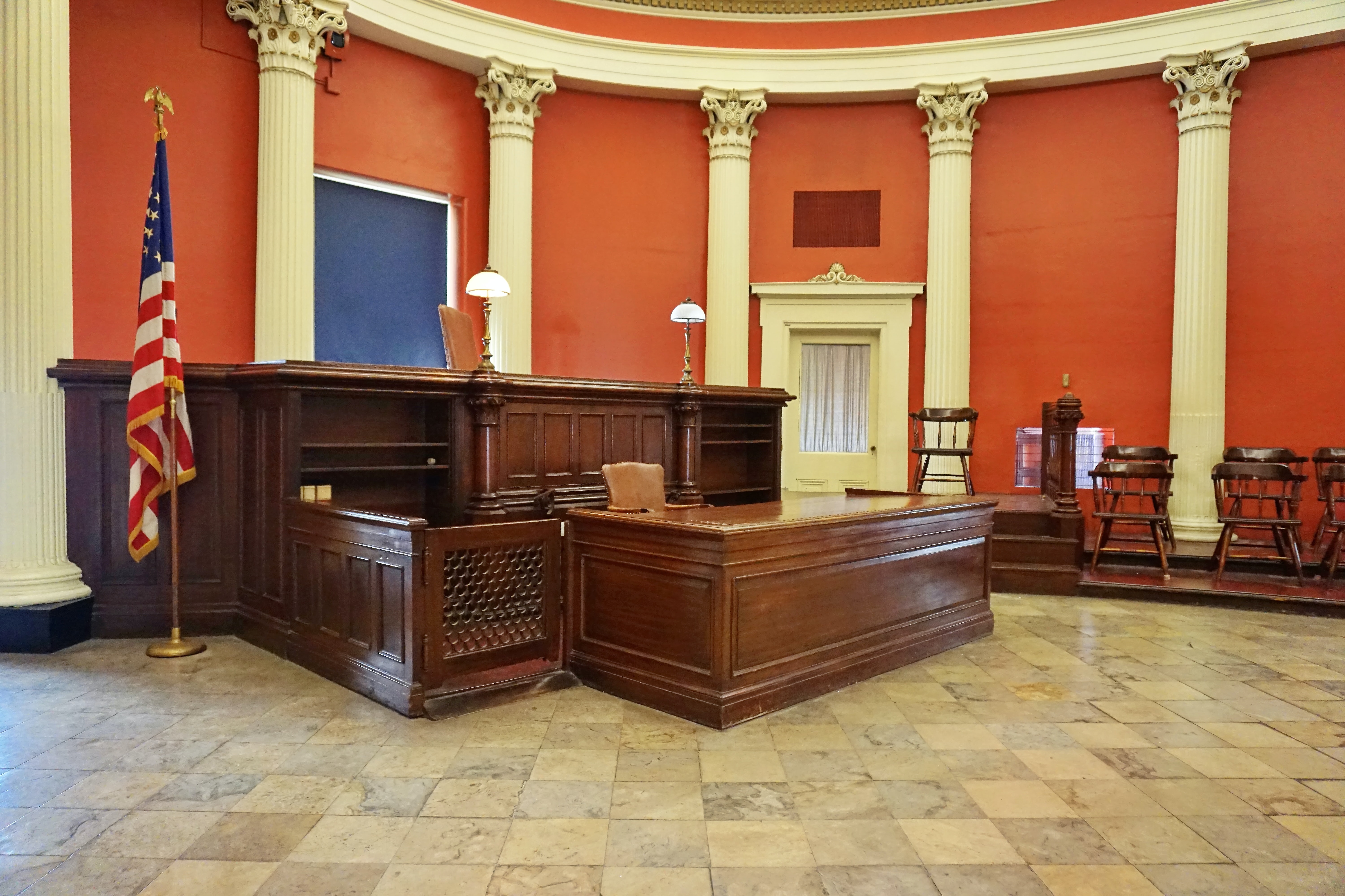 empty courtroom