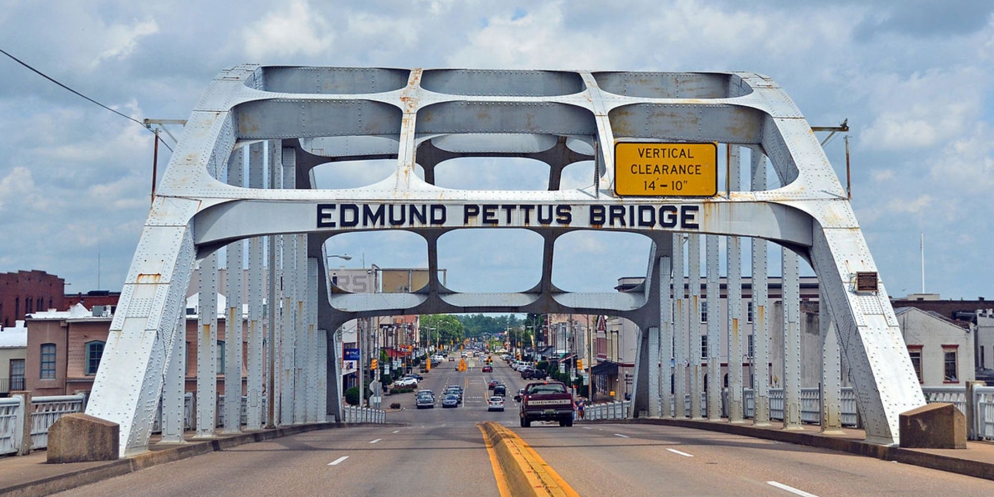 Photo credit: Edmund Pettus Bridge in Selma, Alabama. May 2015 © Clément Bardot Licensed via Creative Commons Attribution-Share Alike 4.0 Internationa