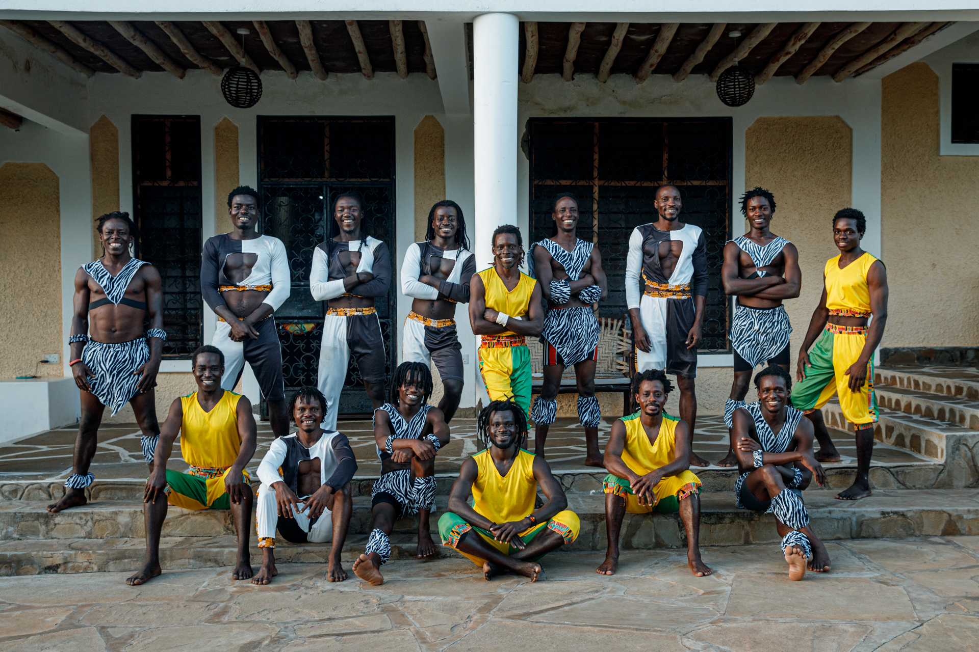 Group photo of the acrobats